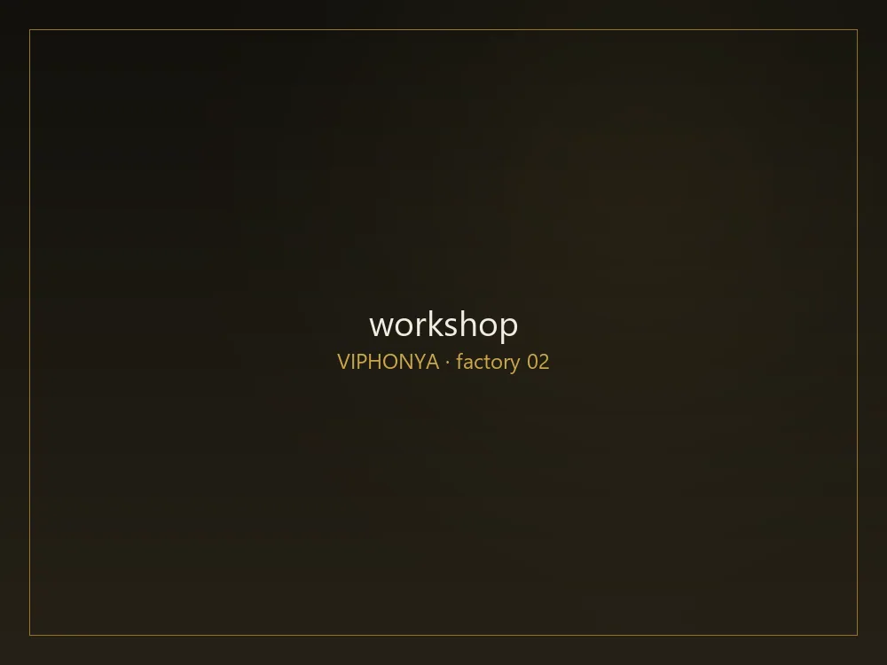 VIPHONYA workshop — stainless steel fabrication, view 2